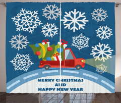 Happy New Year Truck Curtain