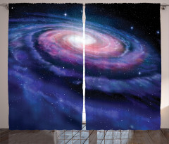 Nebula in Outer Space Curtain
