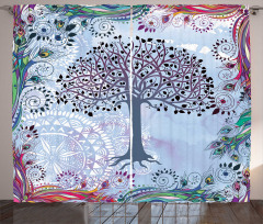 Vintage Tree of Life Curtain