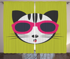 Boho Kitten Curtain