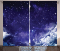 Dreamy Night with Stars Curtain