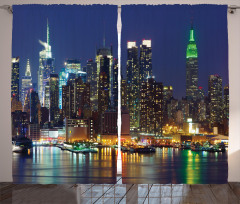 NYC Midtown Skyline Curtain