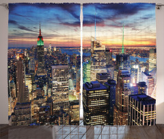 Urban Skyline of NYC Curtain