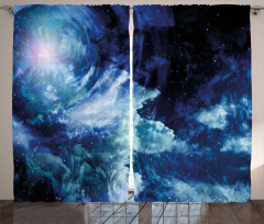 Universe Spiral Galaxy Curtain