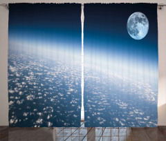 Planet Earth and Moon Curtain