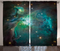 Nebula Star Dust Cloud Curtain