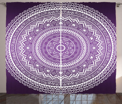 Mandala Floral Boho Curtain