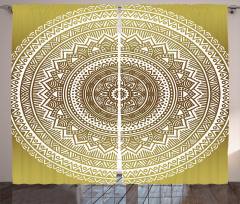 Ombre Mandala Flower Curtain