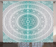 Boho Meditation Art Work Curtain