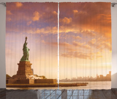 USA New York Scenery Curtain