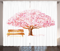 Blooming Cherry Tree Curtain