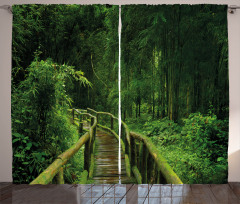 Tropical Thailand Forest Curtain