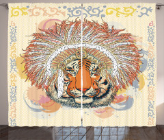 Safari Wild Tiger Curtain