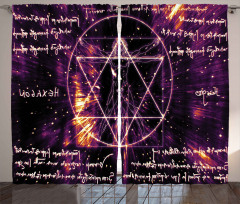 Vitruvian Man Occult Curtain