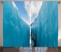 Frozen Ice Mountains Curtain
