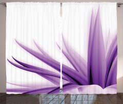 Purple Ombre Lotus Art Curtain