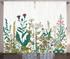 Spring Garden Hydrangeas Curtain