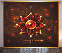 Beams and Diwali Wishes Curtain