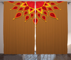 Oriental Paisley Design Curtain