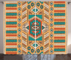 Tribal Perde Etnik Kilim Motifli