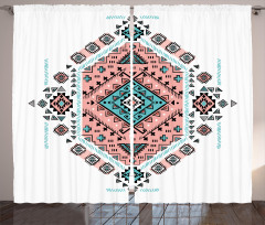 Aztec Native Art Design Curtain