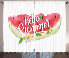Summer Welcome Words Curtain