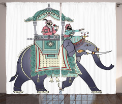 Elephant with Prince Curtain