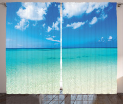 Ocean Dreamy Sea Beach Curtain