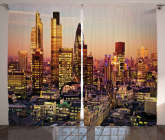 Global City Sunset Curtain