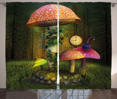 Giant Mushroom and Elve Curtain
