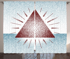 Dots Retro Pyramid Curtain