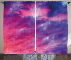 Cloudy Sunset Curtain
