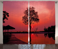 Twilight Sky with Tree Curtain
