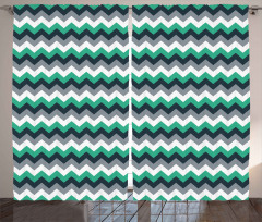 Symmetric Arrows Stripe Curtain