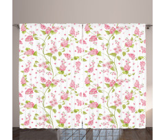 Nature Blossom Buds Curtain