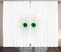 Eye Form Digital Picture Curtain