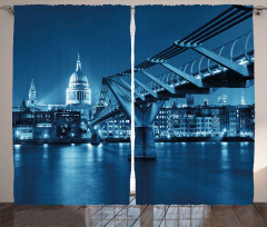 Night London Monument Curtain