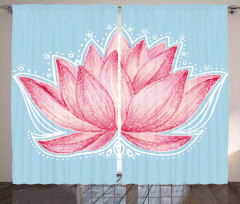 Gardening Lotus Flower Curtain