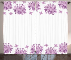 Romantic Lilac Garden Curtain