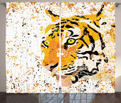 Vector Wildlife Tiger Curtain