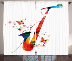 Butterfly Orchestra Jazz Curtain