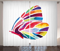 Colored Butterfly Curtain
