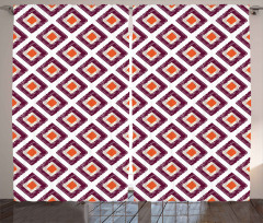 Triangles Artwork Print Curtain