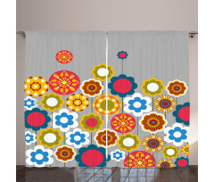 Modern Colorful Summer Curtain