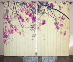 Sakura Cherry Blooms Curtain
