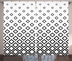 Square Pattern Art Curtain