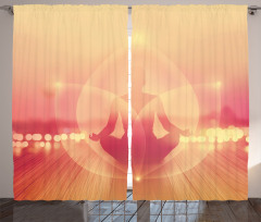 Meditation in Sunrise Curtain