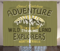 Outdoor Adventure Poster Curtain