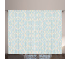 Circular Geometric Tile Curtain