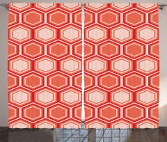 Hexagonal Comb Tile Curtain